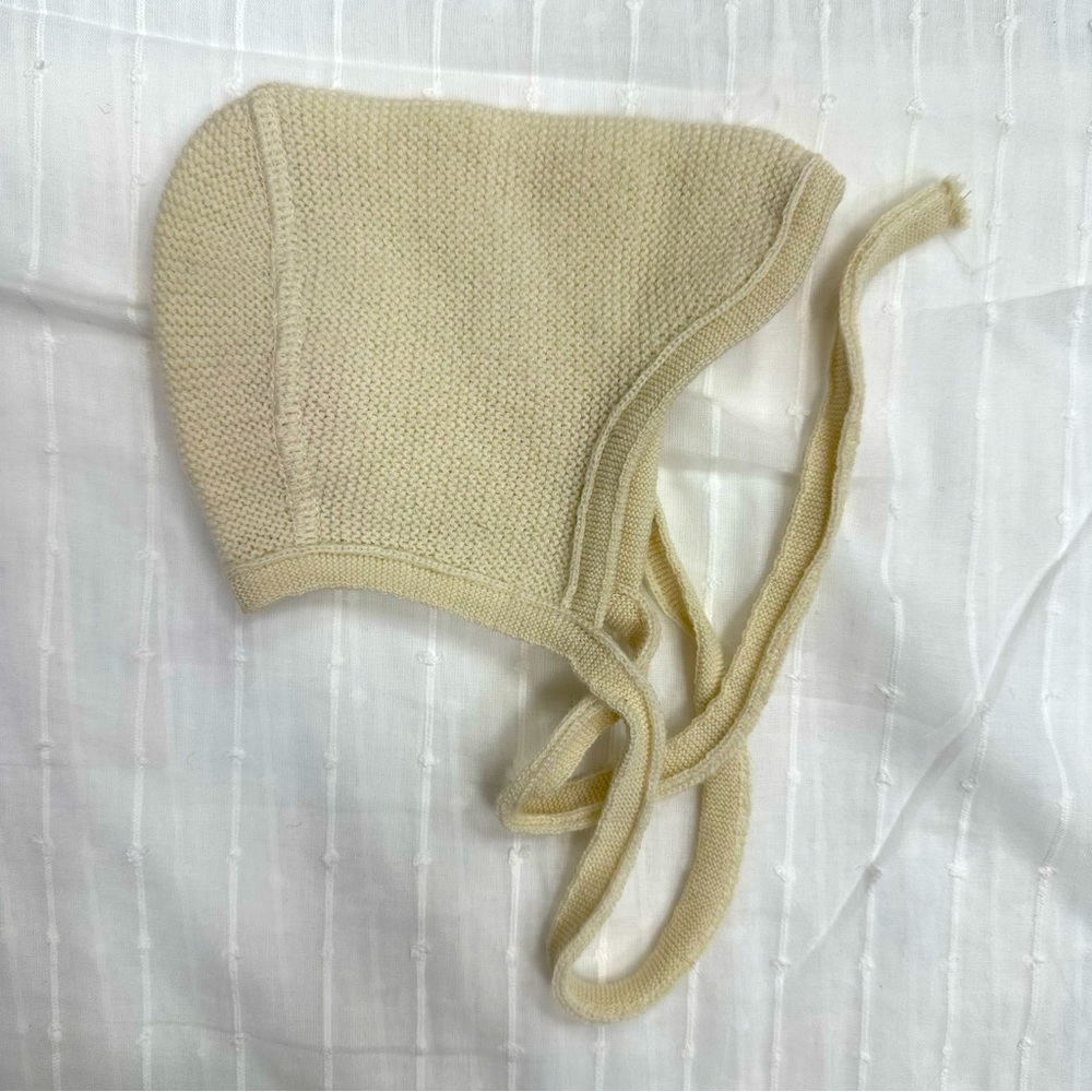 Relisted - Disana Knit Wool Bonnet